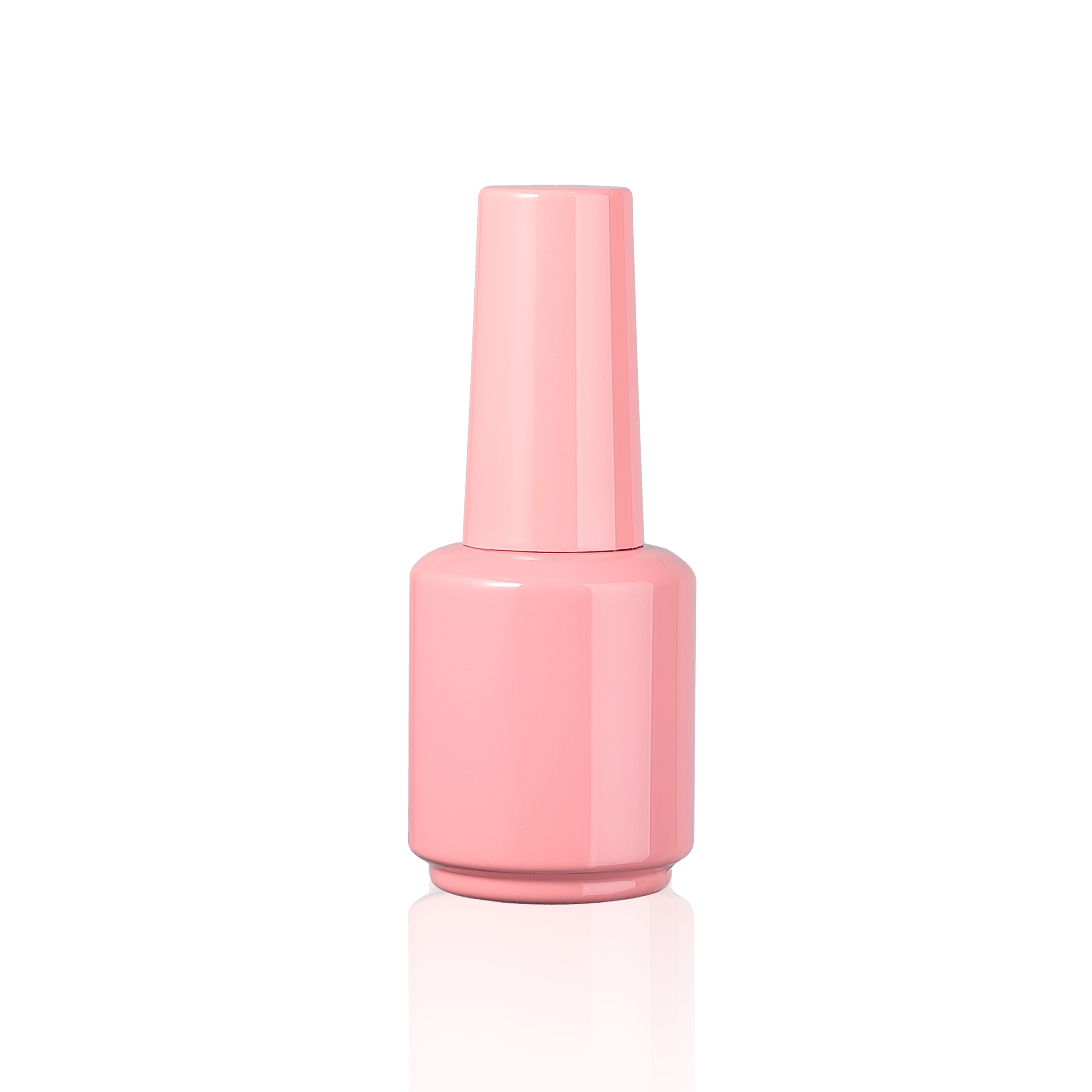 hot sell china factory 15ml custom matte red spray empty uv gel nail polish bottles with black caps and brush