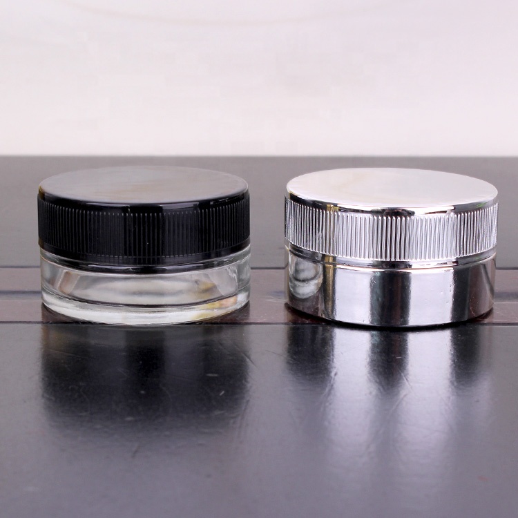hot sell electroplated 60ml 2oz child resistant jar for food cream storage with child proof lid