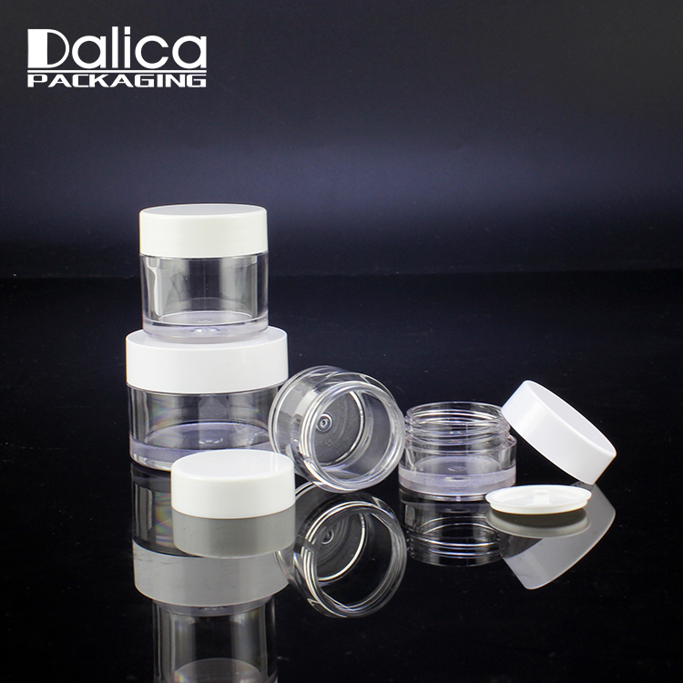 hot selling 10g clear cream jar plastic PETG jar with small capacity