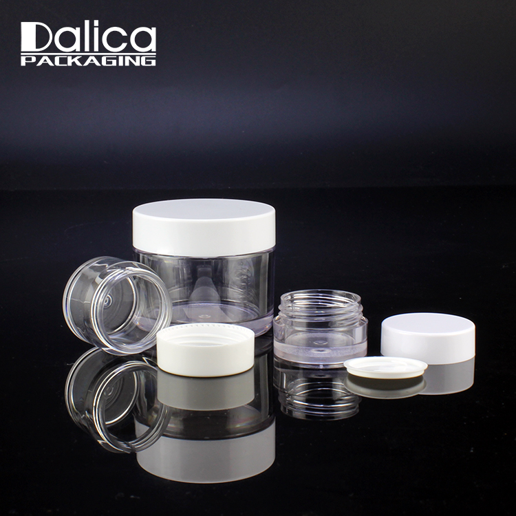 hot selling 10g clear cream jar plastic PETG jar with small capacity