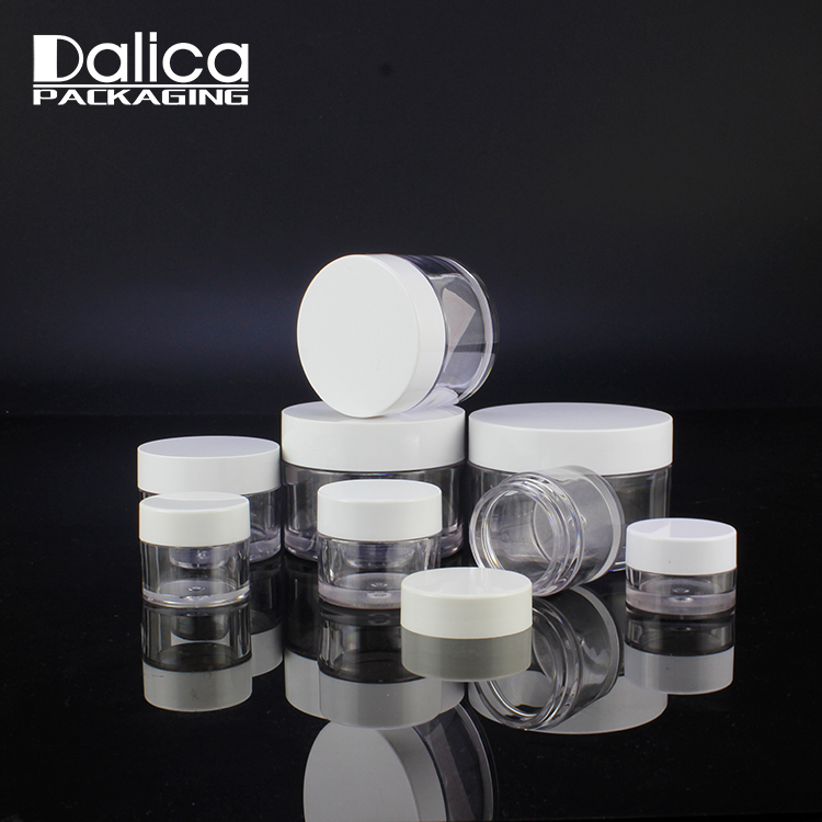 hot selling 10g clear cream jar plastic PETG jar with small capacity