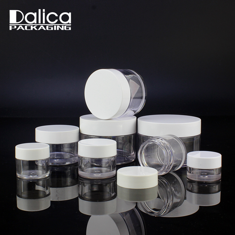 hot selling 10g clear cream jar plastic PETG jar with small capacity