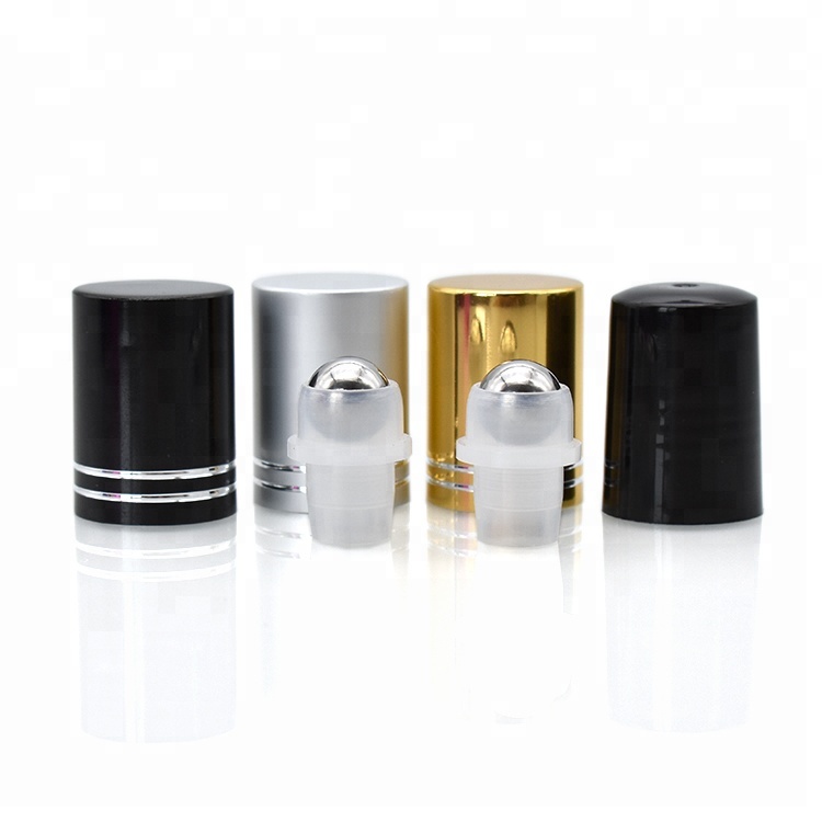 hot selling 5ml thick glass roll on bottles colored 5 ml roll on bottles with roll-on roller ball for essential oil perfume