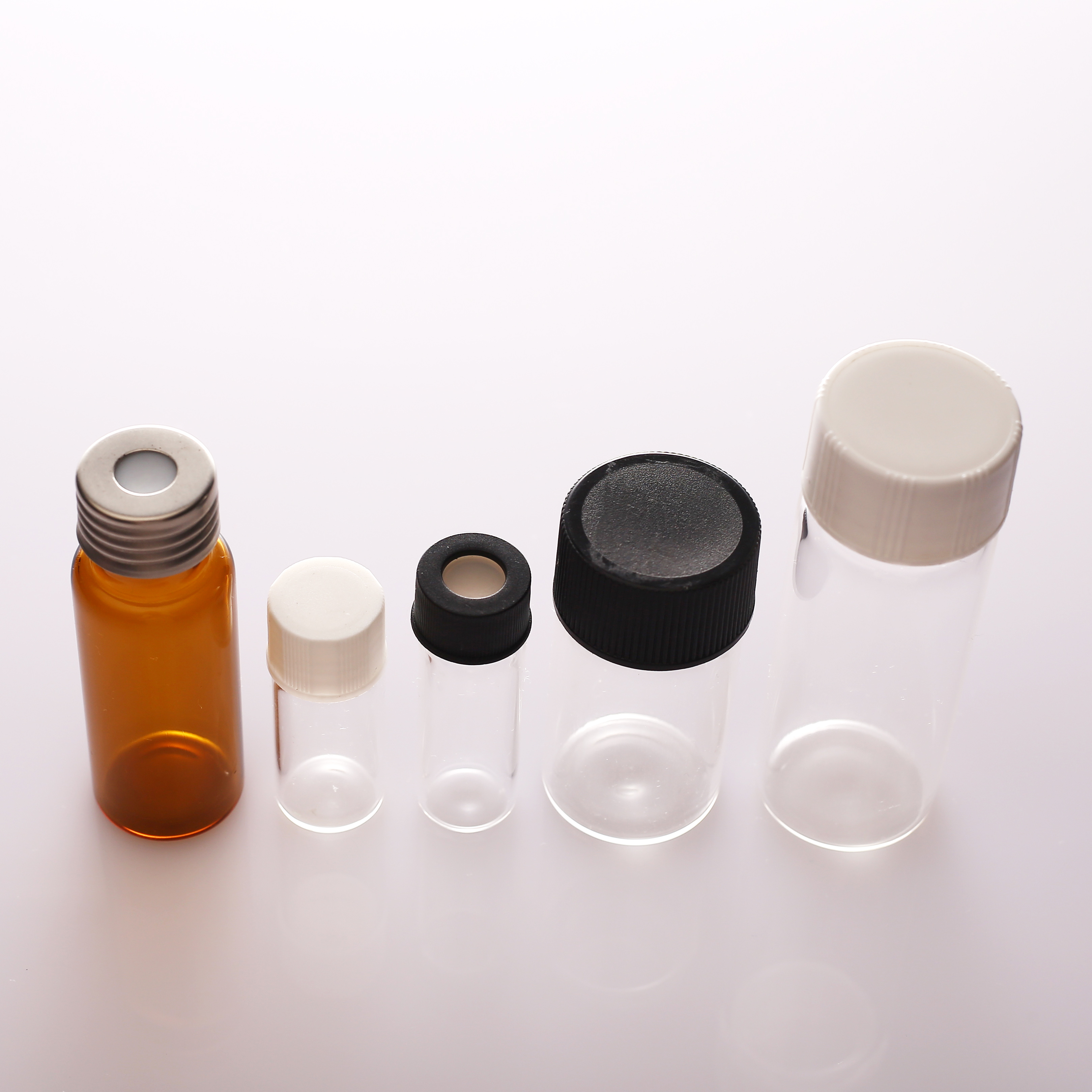 hot-selling Customized 10ml Clear USP Type I Neutral Pharmaceutical Crimp Top Tubular Glass Vial with Caps