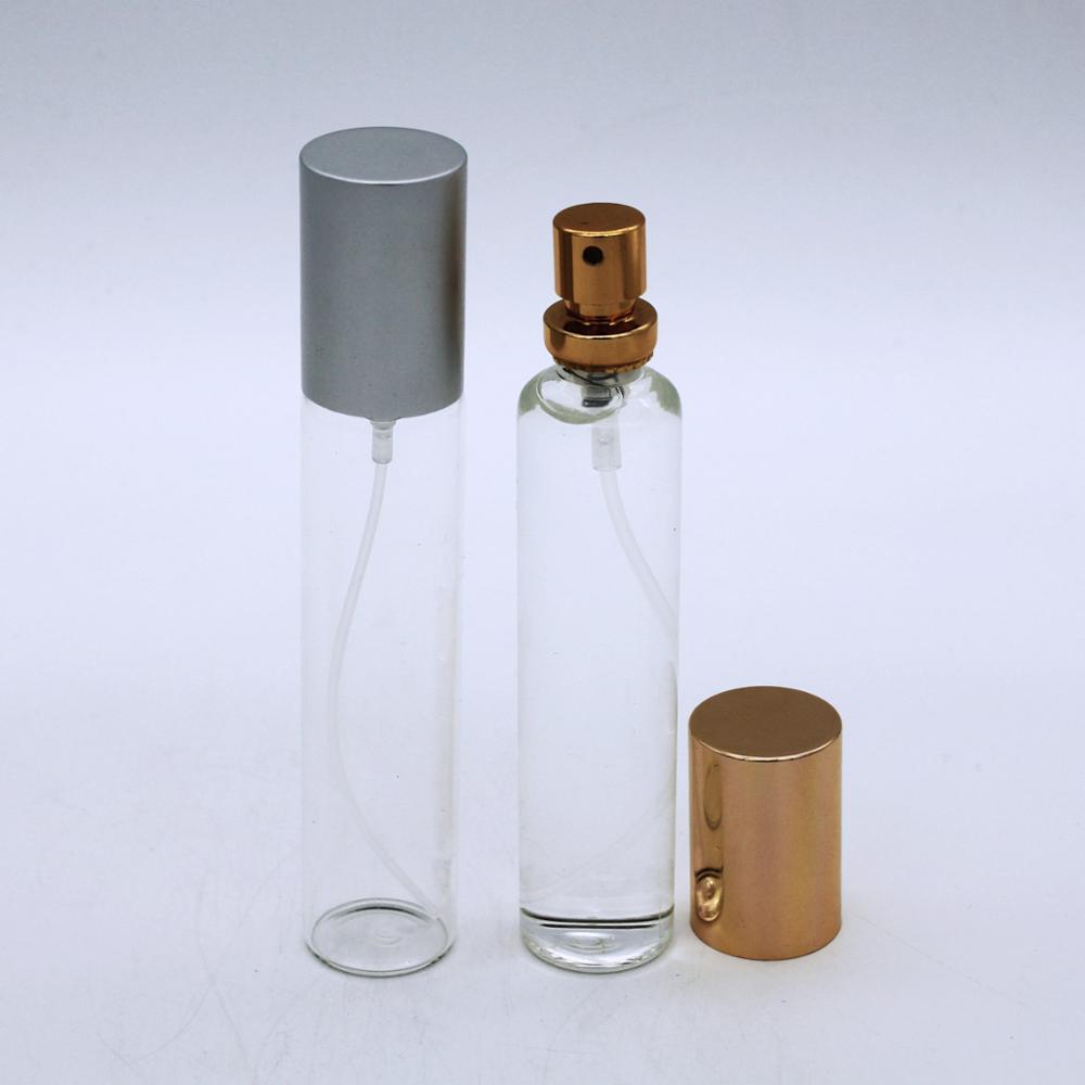 hot selling crimp pump aluminium cap luxury spray perfume empty 20ml glass bottle