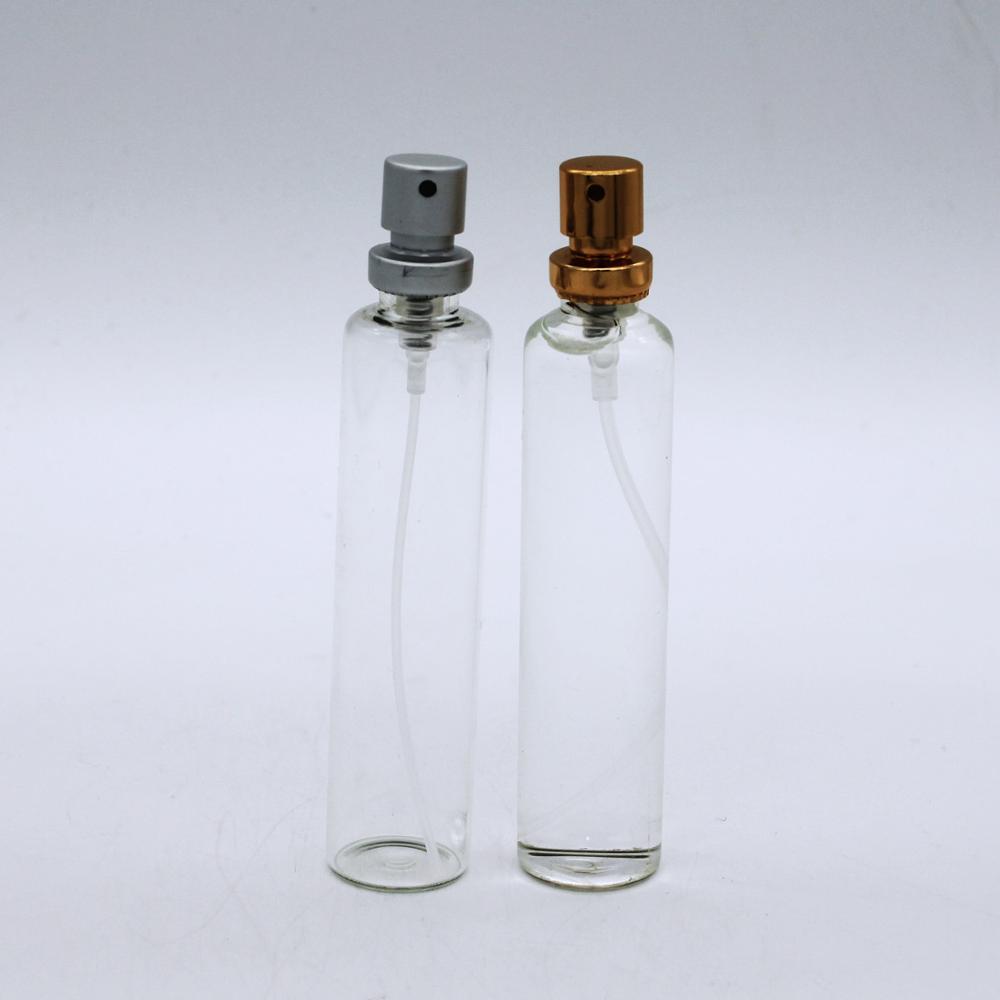 hot selling crimp pump aluminium cap luxury spray perfume empty 20ml glass bottle