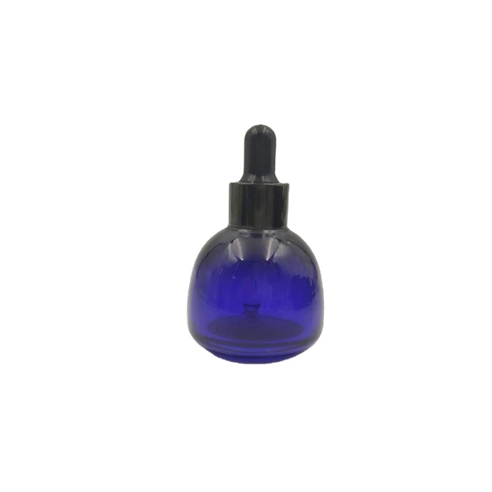 hot selling custom design 15ml 30ml 15ml blue glass dropper bottle for essential oil