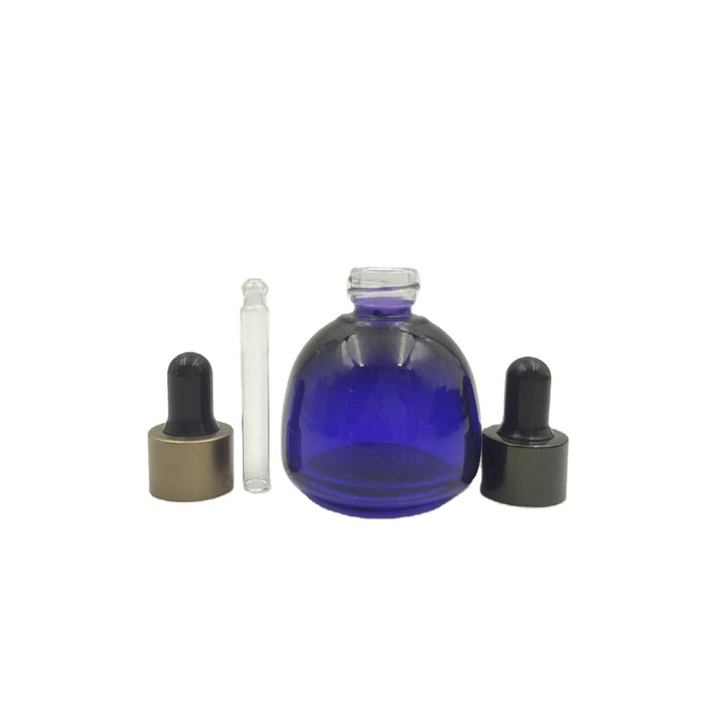 hot selling custom design 15ml 30ml 15ml blue glass dropper bottle for essential oil