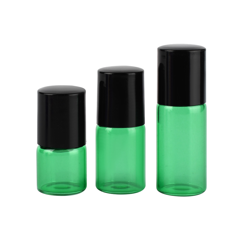 hot selling customer perfume essensial oil 1ml 2ml 3ml roller ball glass bottle