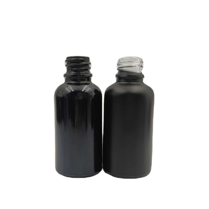 hot selling fast delivery 15ml black glass essential oil dropper bottle