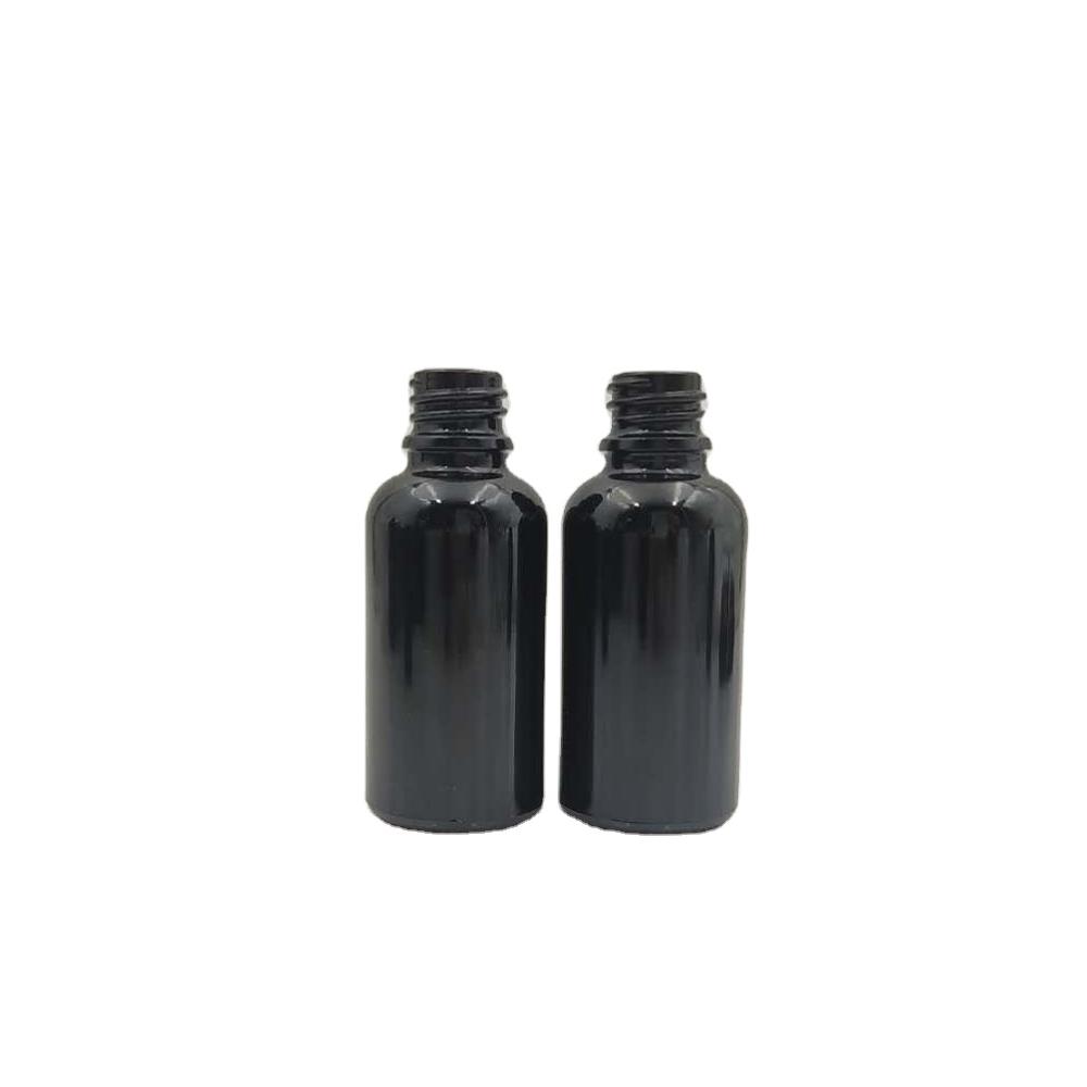 hot selling fast delivery 15ml black glass essential oil dropper bottle