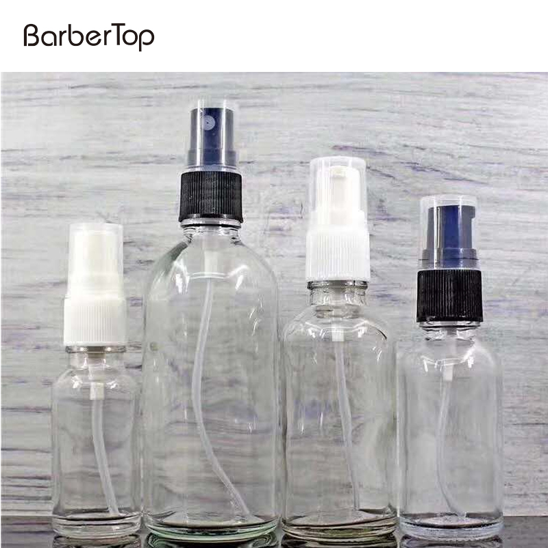 hot selling glass bottle 5ml 10ml  30ml 50ml 100ml for dispenser  spray bottle disinfection sterilize water bottle with alcohol