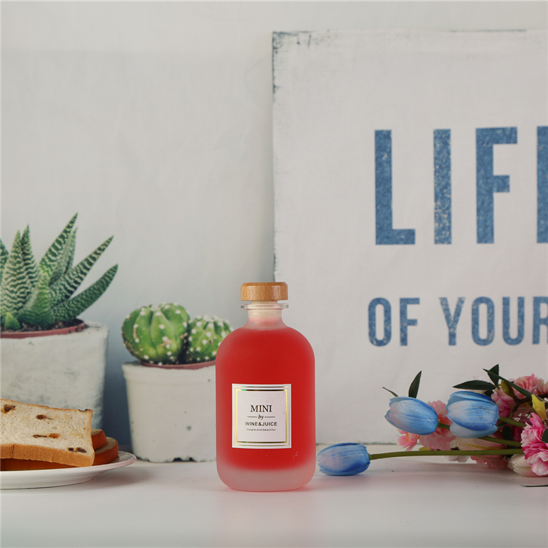hot selling products frosted glass bottle Custom Juice Bottle  250Ml Juice Glass Bottle
