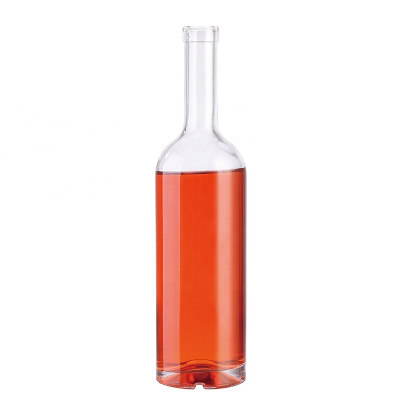 hot stamping Stocked 1000ml 750ml 500ml liquor bottles vodka glass bottle with cork