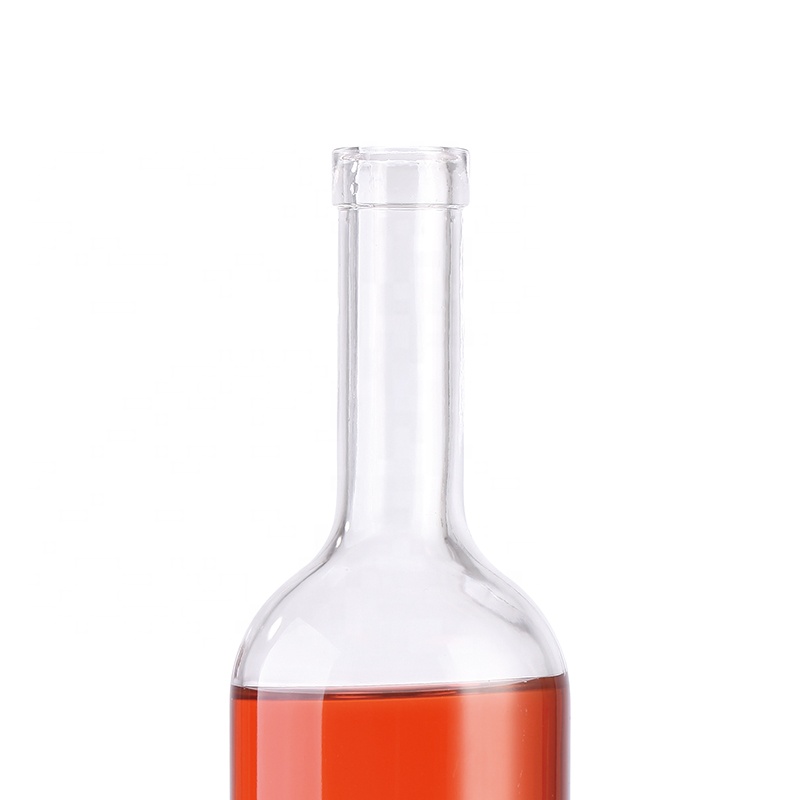 hot stamping Stocked 1000ml 750ml 500ml liquor bottles vodka glass bottle with cork