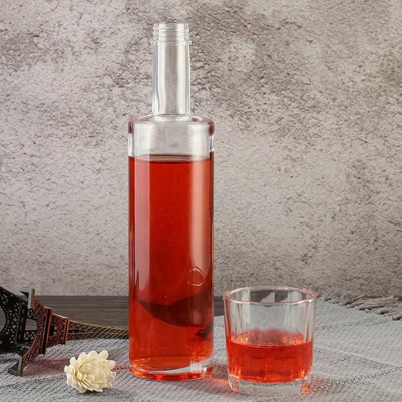 hot stamping cork glass vodka bottle 750ml