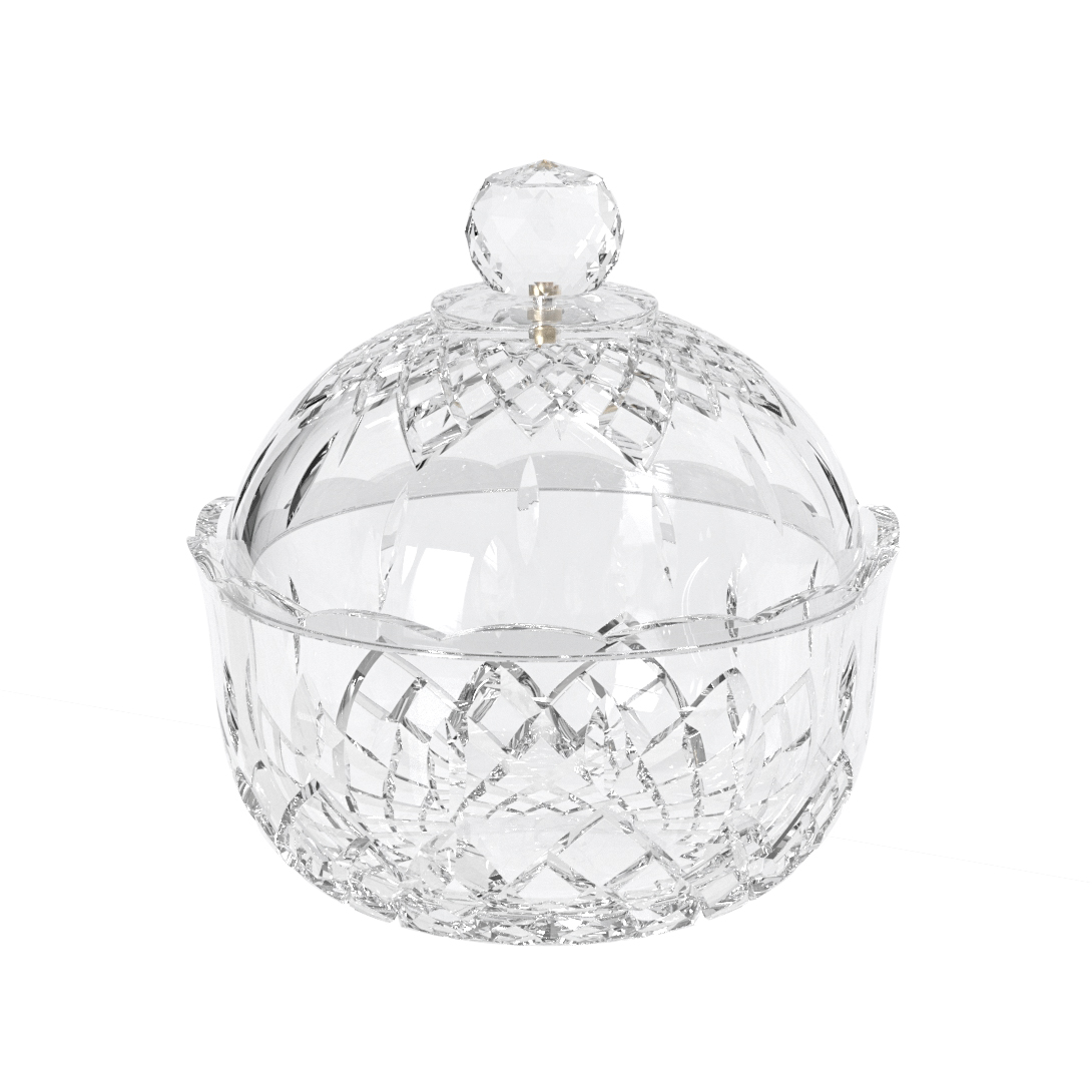 hot wedding Round sugar storage acrylic pot plastic crystal candy jar with lids