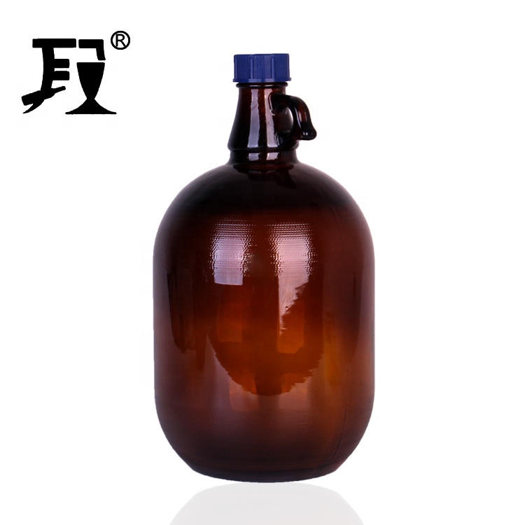 hotsale china manufacturer 1L amber beer gallon growler bottle
