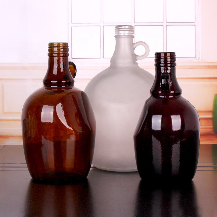 hotsale china manufacturer 1L amber beer gallon growler bottle