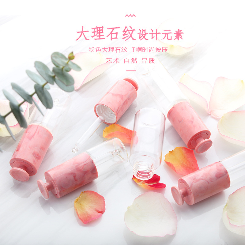 hotsale popular wholesale pink cap dropper bottle push dropper bottle 15ml 30ml oil dropper glass bottle