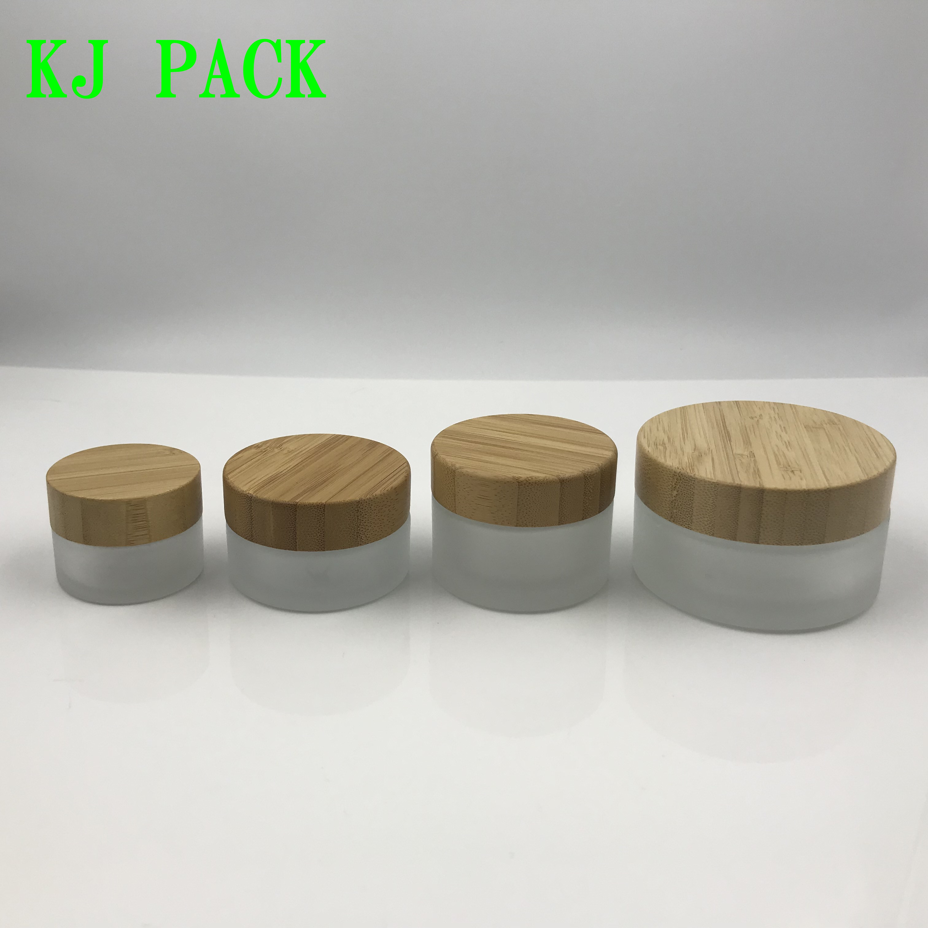 in stock 10ml 10g 15g 30g 50g 100g 4oz clear black glass bamboo lid cosmetic jar frosted glass jar with bamboo lid