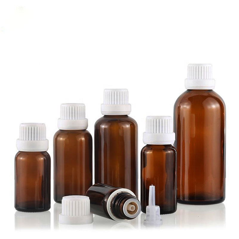 in stock 18/410 white black plastic tamper evident screw cap for glass dropper bottle (DRG26)