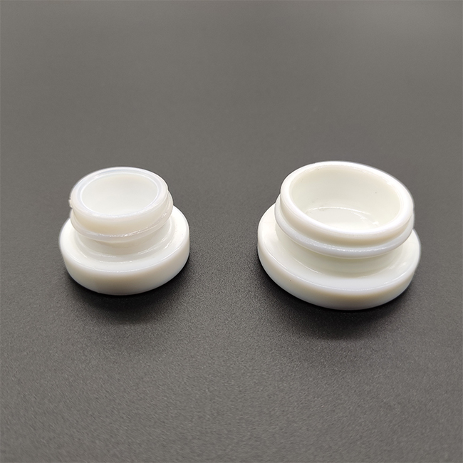 in stock 5ml 9ml childproof black uv smell proof cbd concentrate jar cosmetic eye cream container with black smooth/ribbed lid