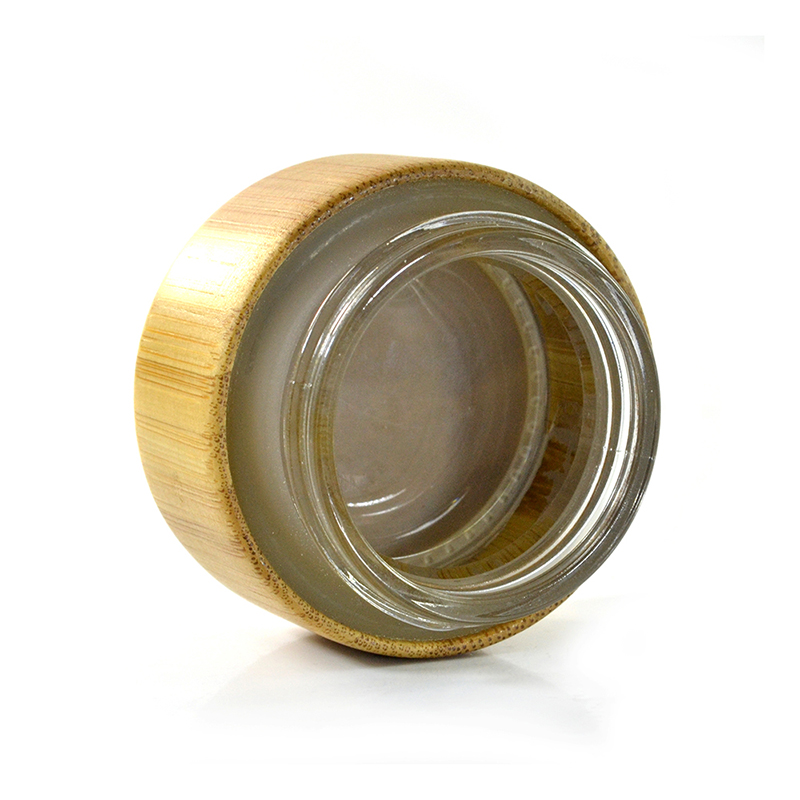 in stock bamboo product 5g 30g 50g bamboo containers for cosmetics glass jar