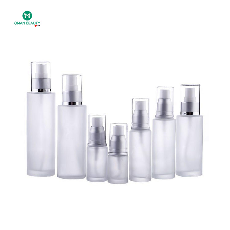 in stock glass cream 50ml bottle lotion bottle 10ml 15ml 20ml 30ml 50ml 100ml glass lotion bottle with pump