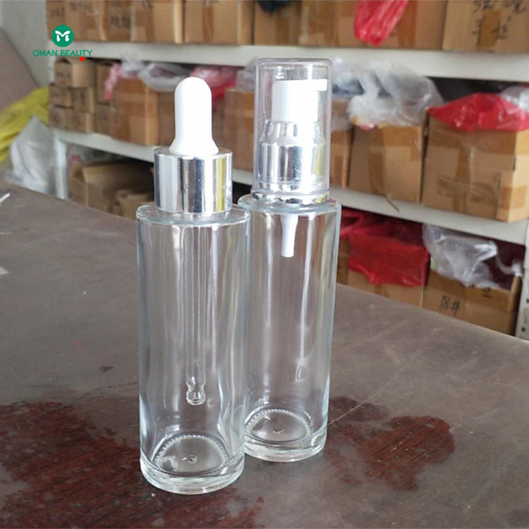 in stock glass cream 50ml bottle lotion bottle 10ml 15ml 20ml 30ml 50ml 100ml glass lotion bottle with pump