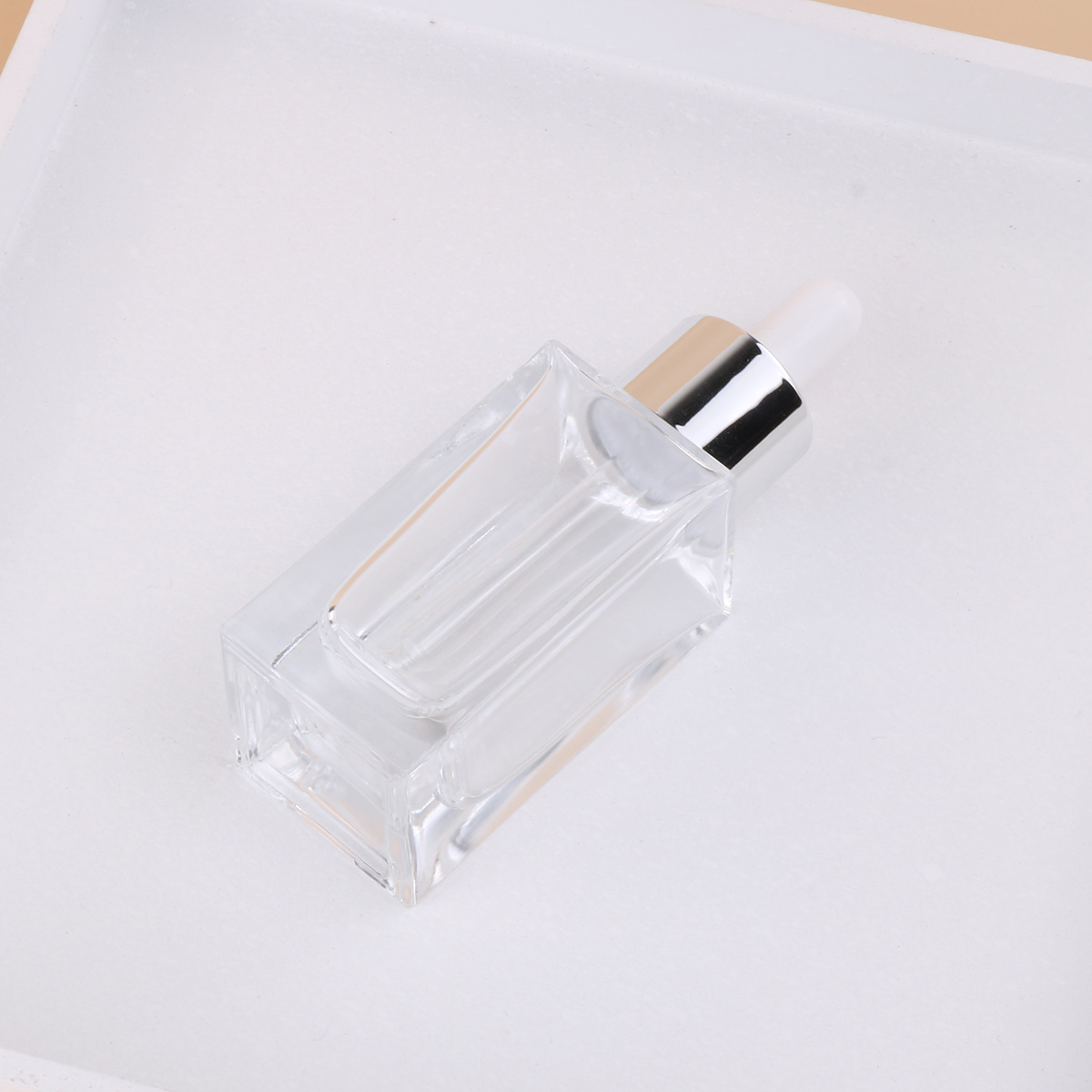 in store clear 30ml cube glass dropper empty cosmetic glass bottle for eliquid essential oil