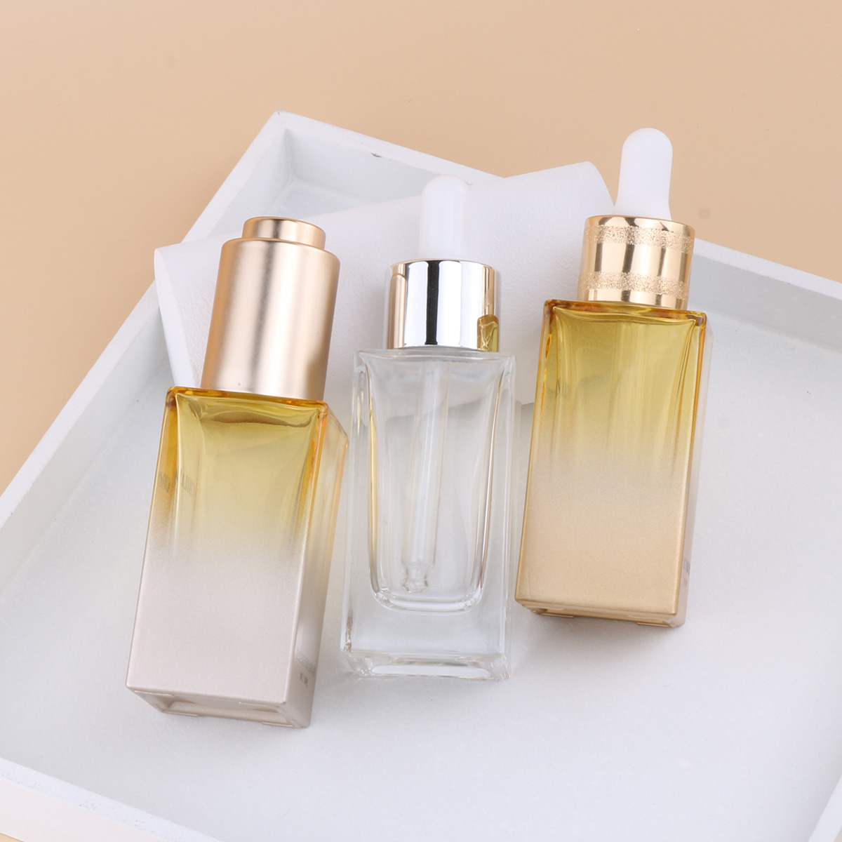 in store clear 30ml cube glass dropper empty cosmetic glass bottle for eliquid essential oil