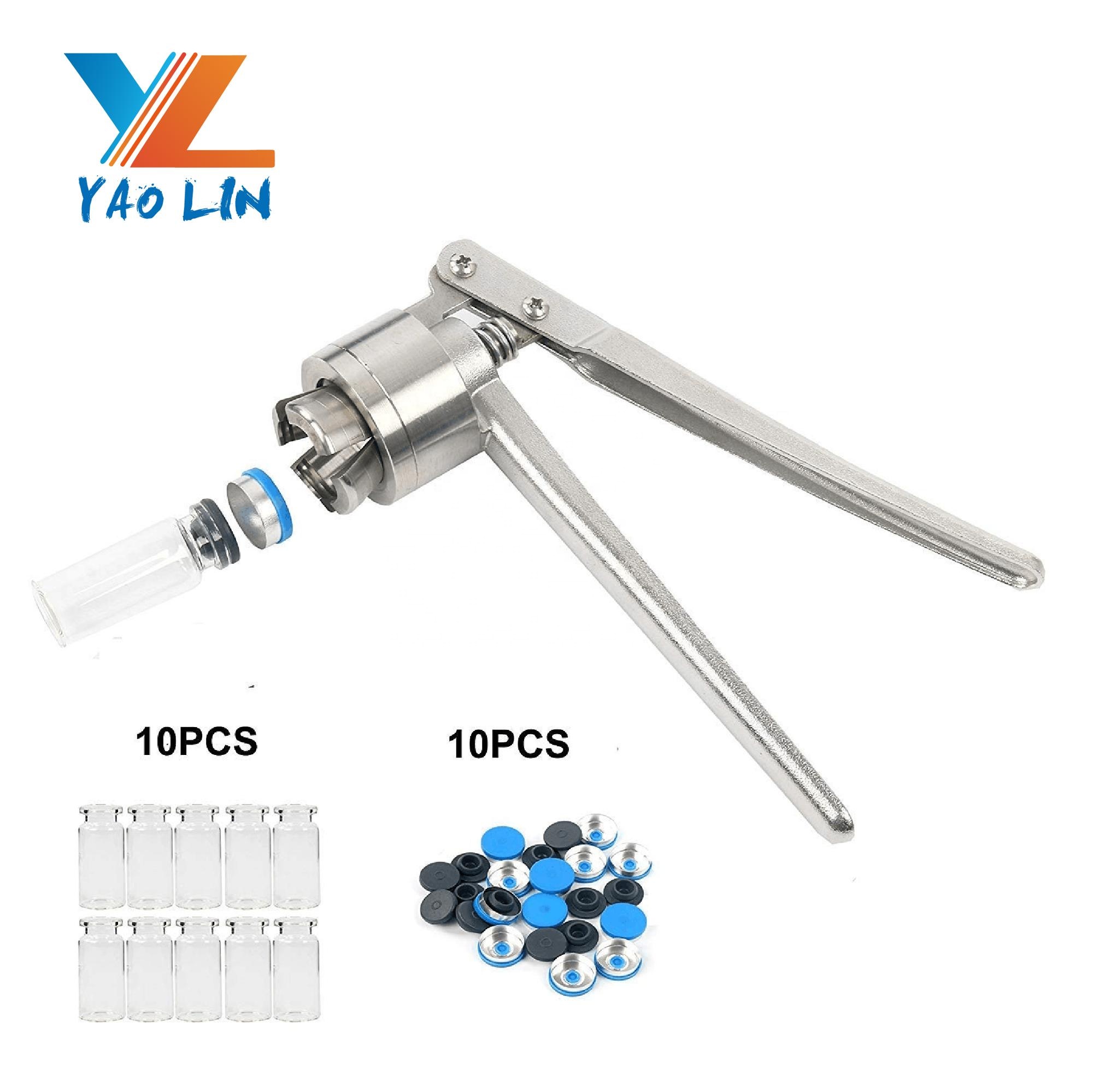injection vial sealing tool hand sealing machine glass vial crimper tool for bottle flip cap
