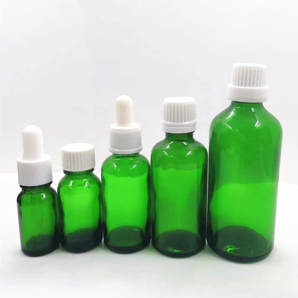 inventory empty 5ml 10ml 15ml 20ml 30ml 50ml 60ml 100ml amber blue green clear essential oil bottle with dropper
