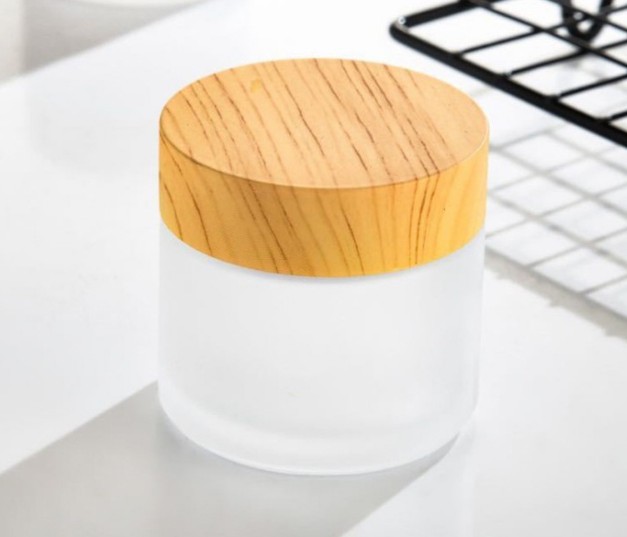 jars bamboo lid square bamboo jar bamboo lid glass jar 5g 10g 20g 30g 50g 60g 80g100g