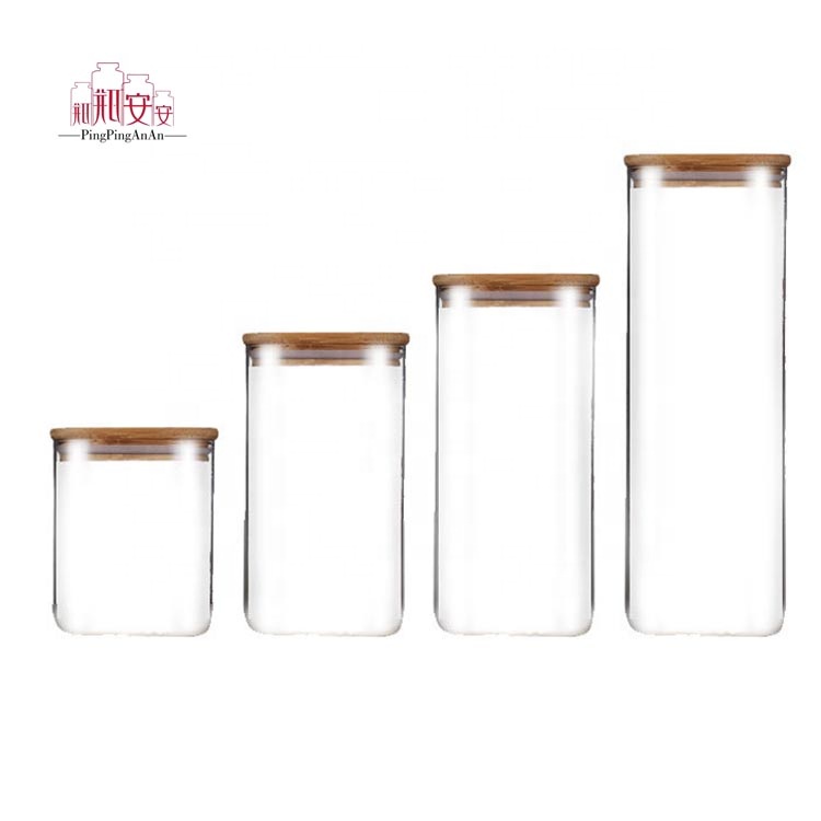 jars glass glass storage bottle glass jar with lid