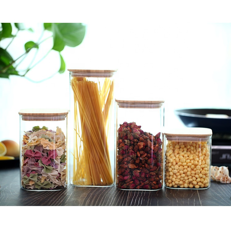 jars glass glass storage bottle glass jar with lid