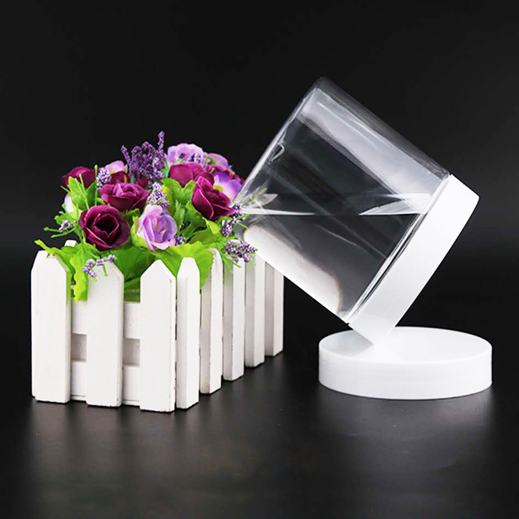 jars with lid 100ml 200ml 300ml 400ml 500ml 800ml 1000ml Cosmetic Packaging Plastic Jar PET clear container and Colorful covers