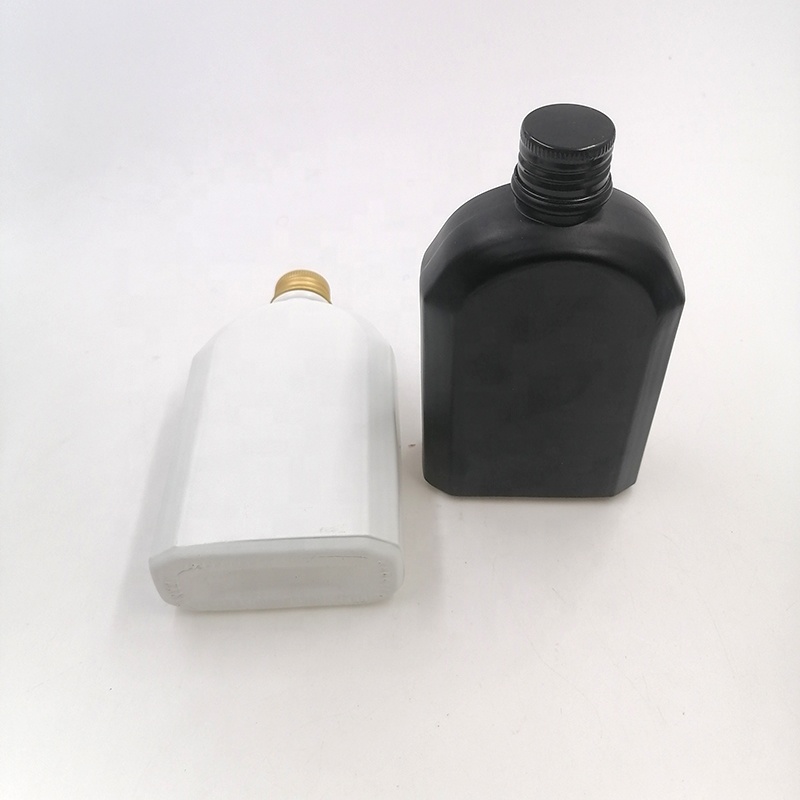juice beverage 200 250ml Leaking proof Basil seed Soft Drinking Black pantone coffee kombucha Matte glass bottle cold brew
