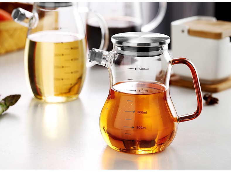 kitchen controlled taylor glass olive oil glass jar bottles with steel lid