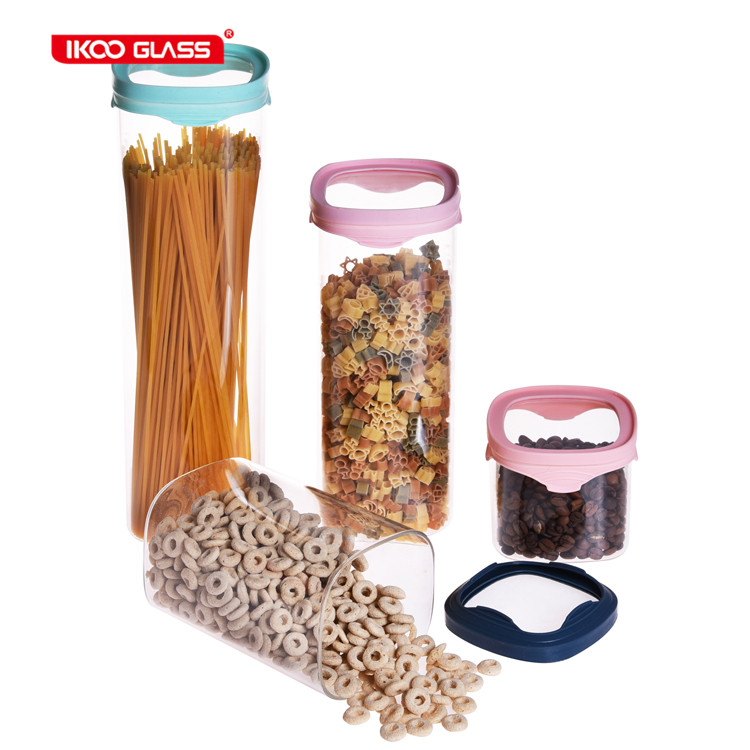 kitchen food storage container grains container empty glass jar price