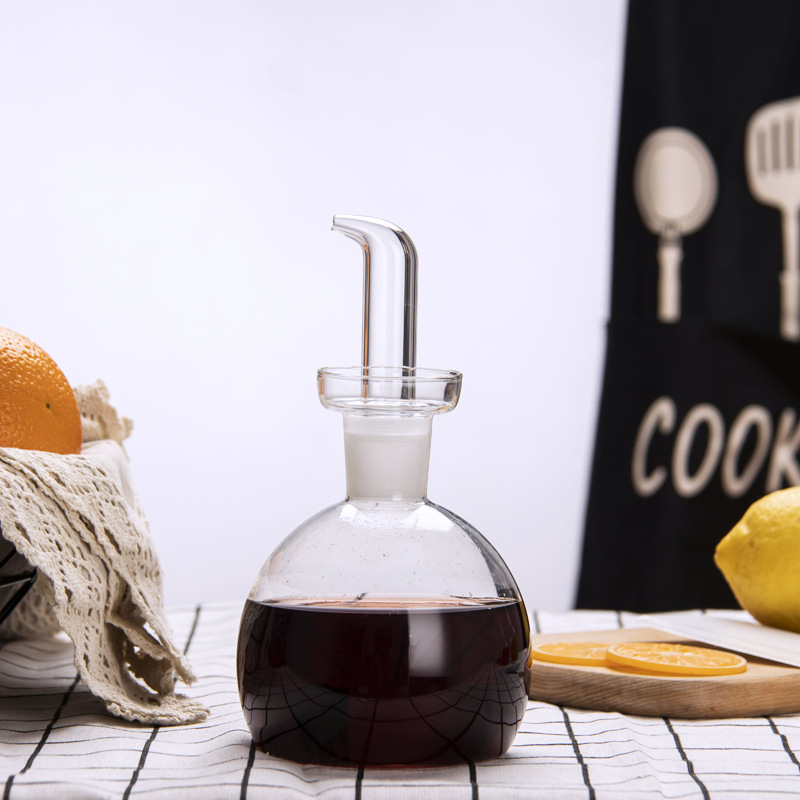 kitchen high capacity leak-proof olive oil bottle glass