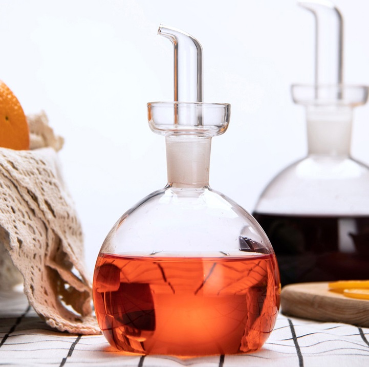 kitchen high capacity leak-proof olive oil bottle glass