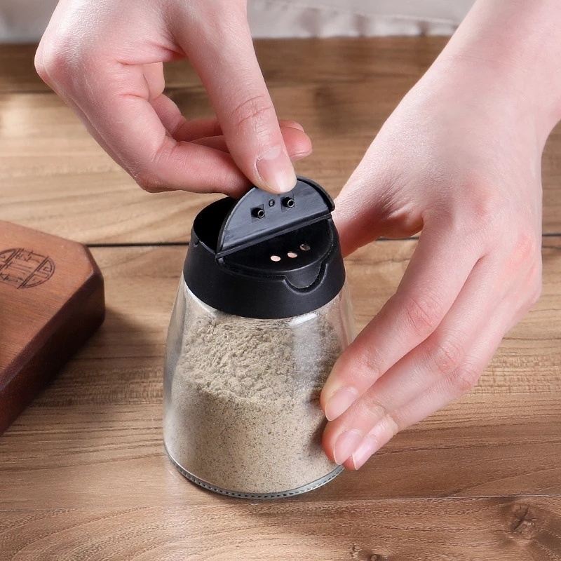 kitchen spices jar packing salt and pepper shaker glass jars for seasoning