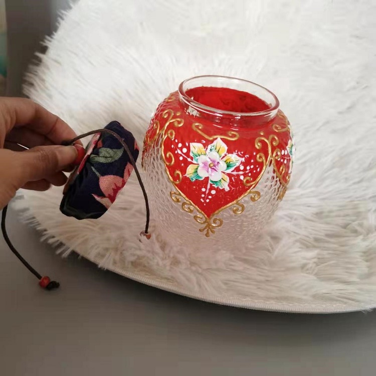 kitchen storage bottles & jars with bamboo wood lid Glass container with lid