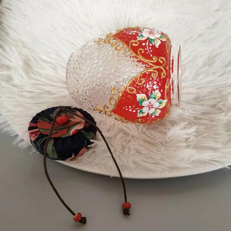 kitchen storage bottles & jars with bamboo wood lid Glass container with lid