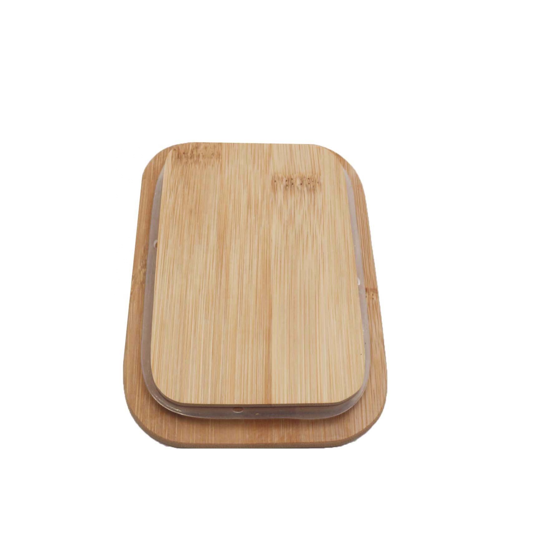 kitchen use rectangle leakproof lunch boxes bento with bamboo lids PD-15Q