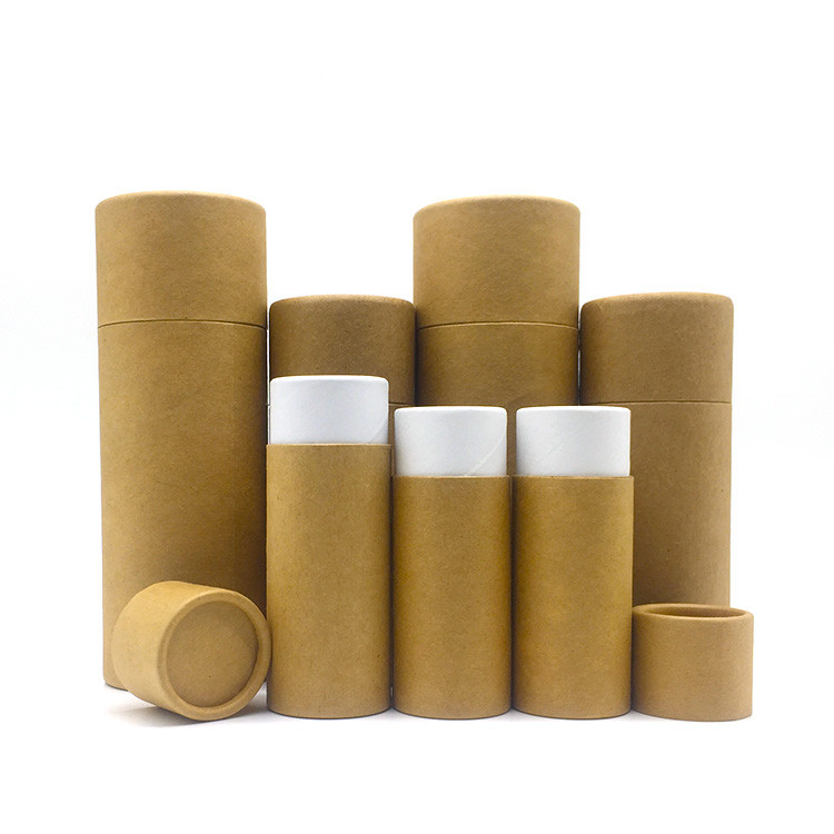kraft paper push up cosmetic tube xo paper box