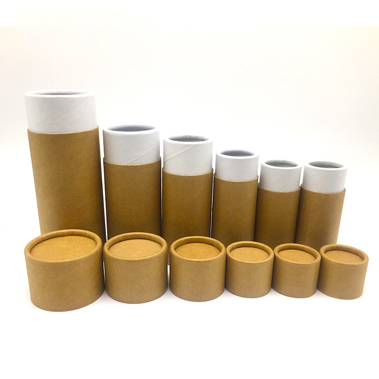 kraft paper push up cosmetic tube xo paper box