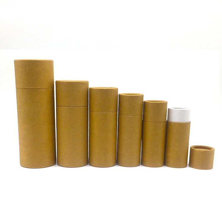 kraft paper push up cosmetic tube xo paper box